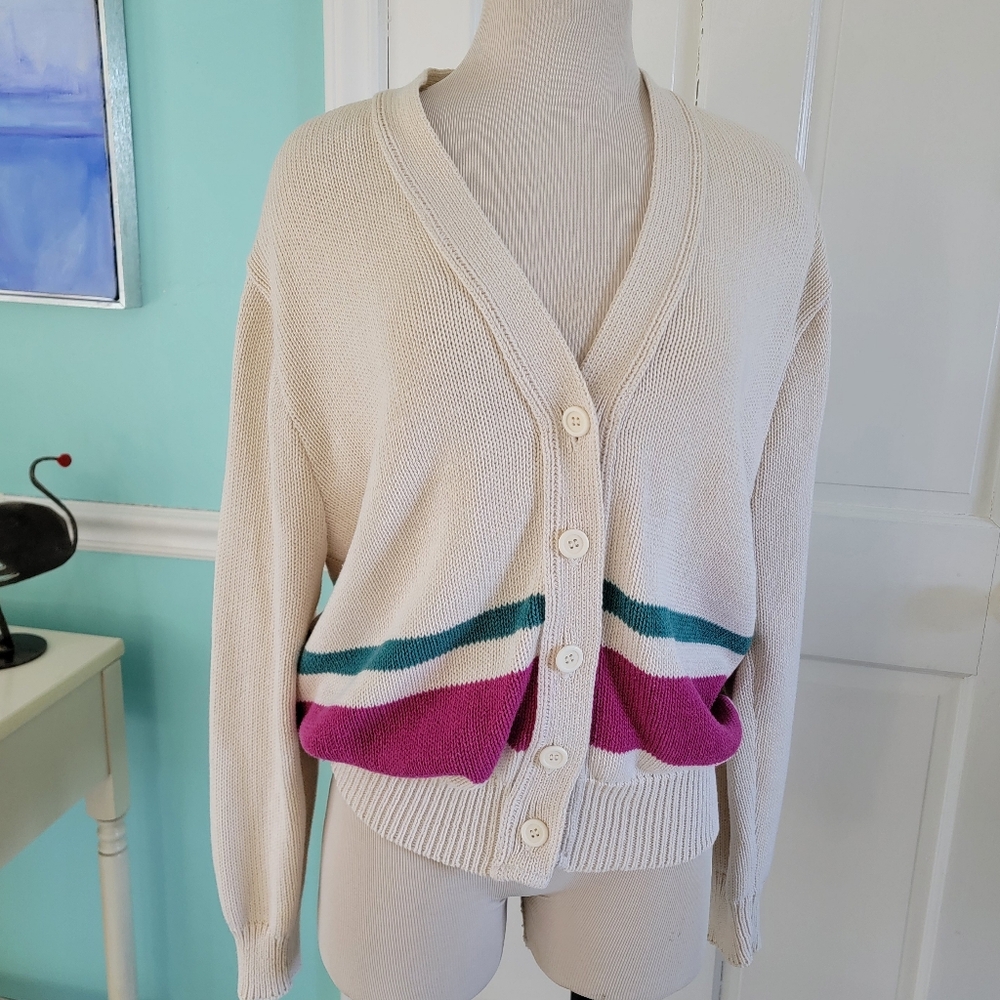 1980s Koret City Blues Cardigan